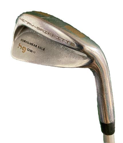 Henry-Griffitts OS-1 Curvilinear Sole 6 Iron RH Stripe-It Regular Graphite 38"