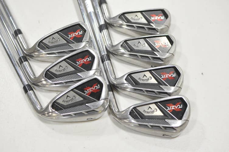 Callaway RAZR X NG 4-PW Iron Set Uniflex Right Razr Steel #229892