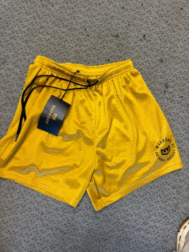 Gold Medium Adult Unisex Warrior Shorts (New)