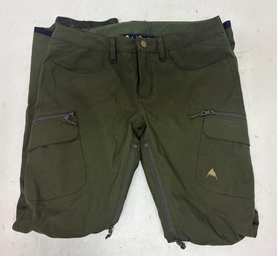 Burton Living Lining Dark Olive Waterproof Breathable Snowboard Pants Medium