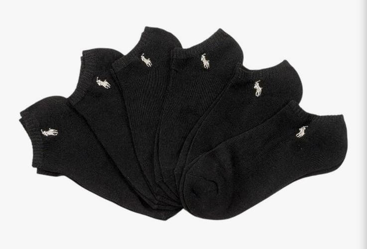 Polo Ralph Lauren Men's Classic Sport Low-Cut Ankle Socks 6-Pack