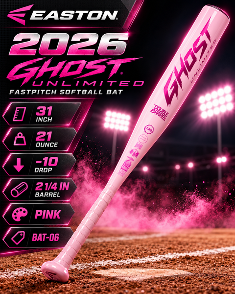 2026 Easton Ghost Unlimited Composite Bat 31in/21oz -10drop (NEW)