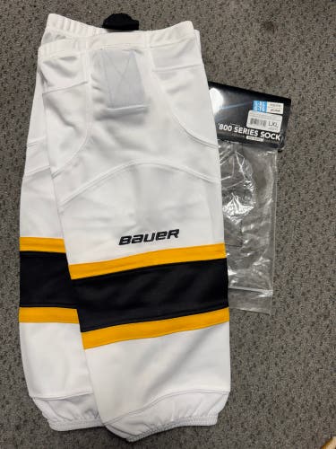 White Youth XL Bauer 800 series sock Socks (New)