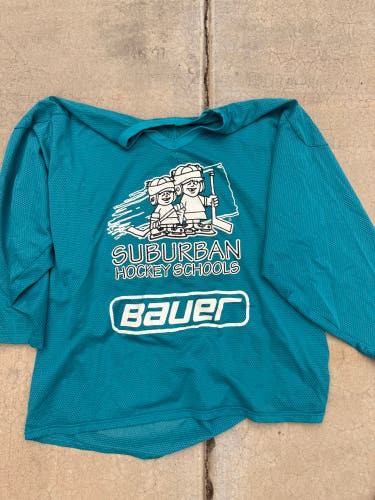 Large  turquoise Men's Bauer Jersey (Used)