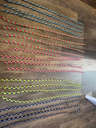 Jimalax Lacrosse Shooting Strings – 20 Pack Assorted Colors & Patterns | New