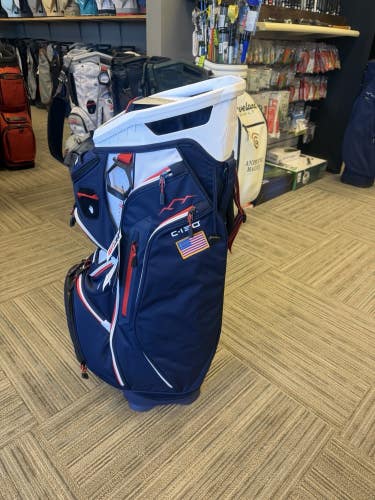 2027 Sun Mountain C-130 Cart Bag (Navy/White/Red)
