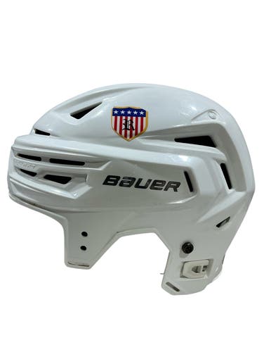 White Medium Bauer Re-Akt 150 Helmet (Used)