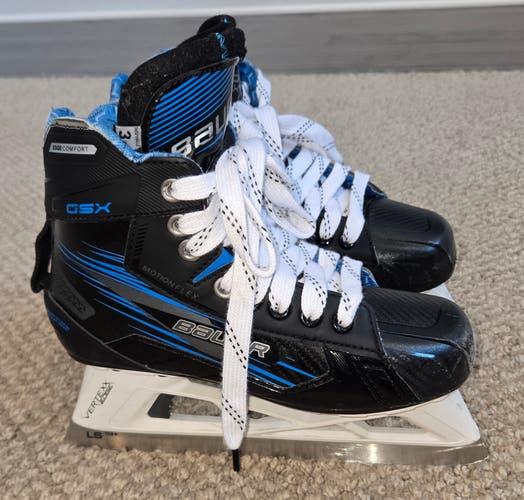 Bauer GSX Hockey Goalie Skates Regular Width Size 3.5 (Used)
