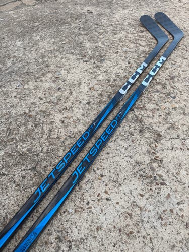 2 pack CCM JETSPEED FT7 PRO Pro Stock Hockey Stick Grip P90M 80 Flex Left 5761