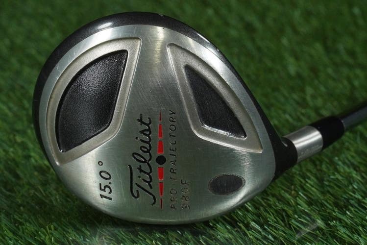 TITLEIST 980F 15 FAIRWAY WOOD PRO TRAJECTORY DYNAMIC GOLD S300 STIFF LH ~ WOW!