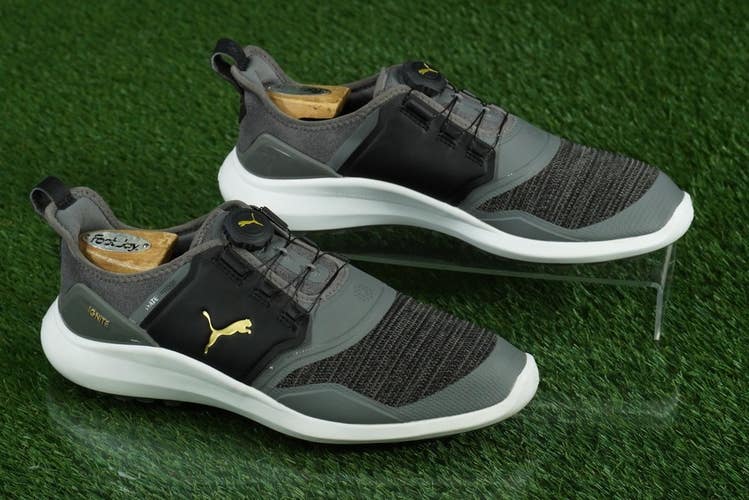 PUMA IGNITE NXT GOLF SHOES MENS 8 NXT LACE CLOSURE SPIKELESS, GRAY ~ 192245-02