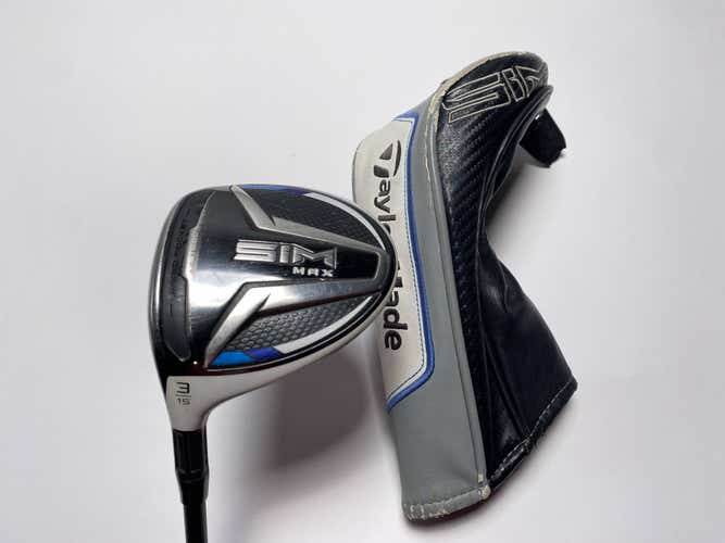 TaylorMade SIM MAX 3 Fairway Wood 15* Fujikura Motore X F1 7-S Stiff LH HC