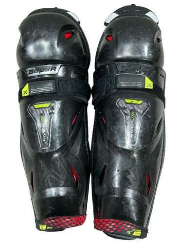 Senior Bauer Vapor Hyperlite Shin Pads 15" (Used)