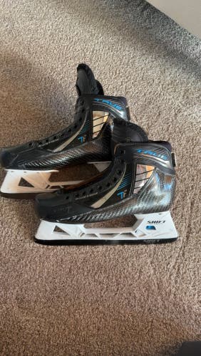 2023 True TF Custom Pro Hockey Goalie Skates Regular Width Pro Stock 8 (Used)