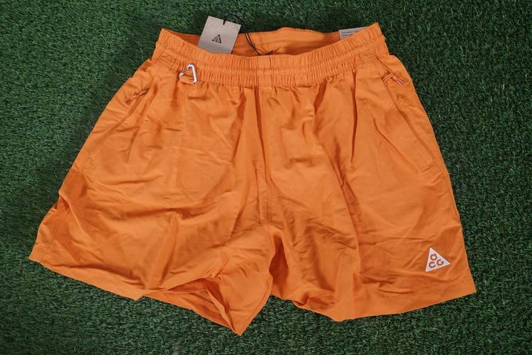 WOMEN'S MEDIUM NIKE ACG SHORTS ORANGE, NWT