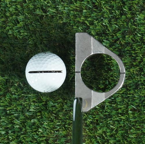 VINTAGE RARE GOLFIRST GOLF FIRST HOLE PUTTER 35.5" STEEL GOLF PRIDE GRIP RH