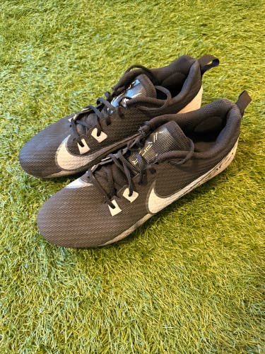 Black Men's Size M 11.5 (W 12.5) Adult Nike Vapor Edge 360 Molded Cleats Cleats (Used)