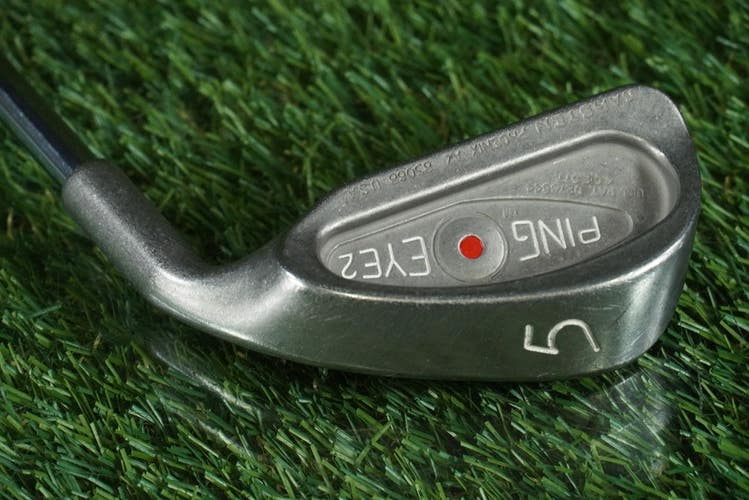 PING EYE 2 KARSTEN 5 IRON ZZ LITE STIFF FLEX STEEL SHAFT RH RED DOT ~ L@@K!!