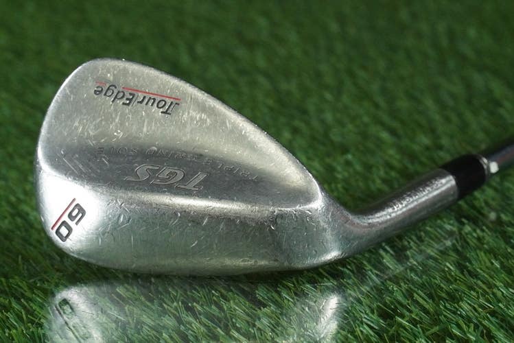 TOUR EDGE TGS 304 STAINLESS LOB WEDGE PURE FEEL STEEL SHAFT LEFT HANDED LH