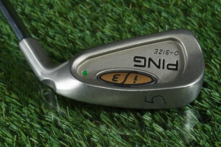 PING I3 O-SIZE 5 IRON CUSHIN STEEL JZ REGULAR FLEX GREEN DOT RH ~ L@@K!!
