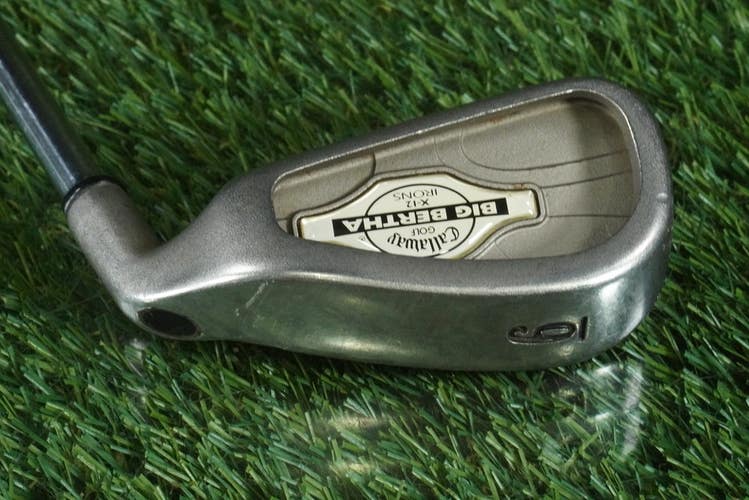 CALLAWAY GOLF BIG BERTHA X-12 IRONS 1998 6 IRON MEMPHIS "10" STEEL RH ~ L@@K!!