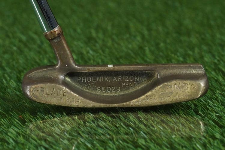 VINTAGE PING Y-BLADE BLADE PUTTER KARSTEN 34.5" TRUE TEMPER STEEL RH ~ L@@K!!