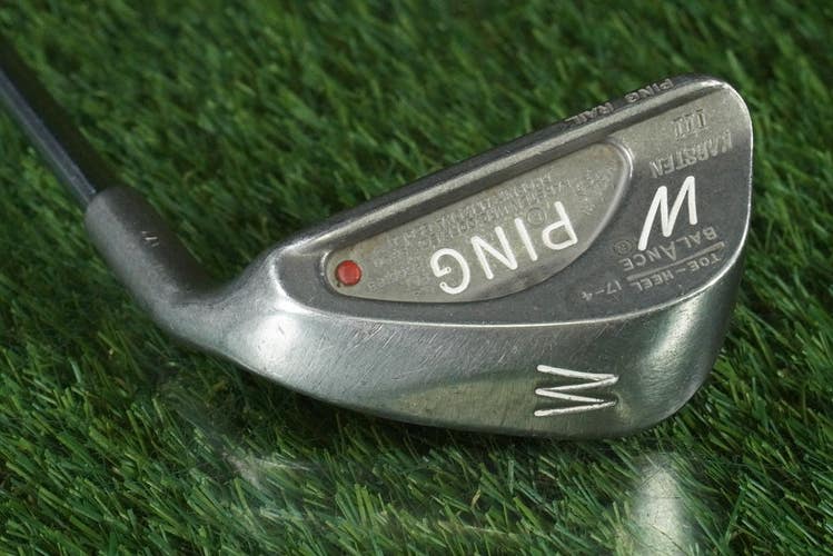 PING KARSTEN III PITCHING WEDGE ZZ LITE STEEL STIFF FLEX SHAFT RED DOT RH