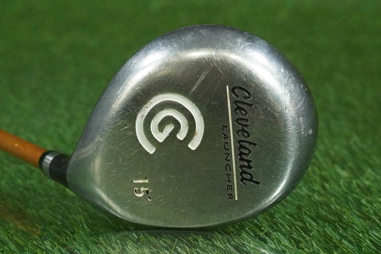 CLEVELAND LAUNCHER 3 WOOD FAIRWAY LAUNCHER GOLD GRAPHITE REGULAR FLEX RH 15
