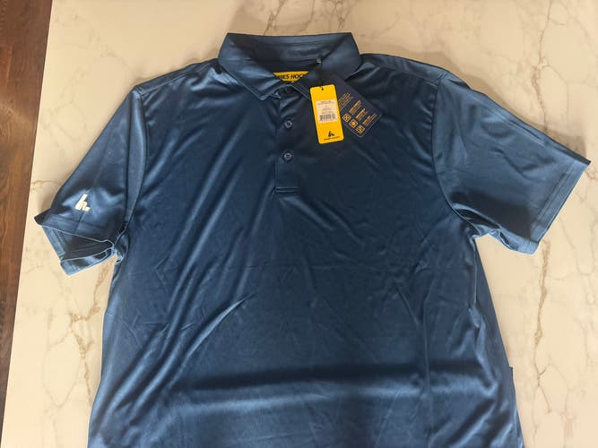 Blue Marine Large Men's Howies Polo Shirt (New)