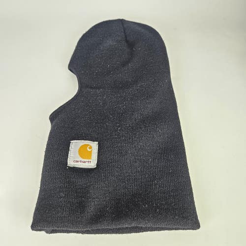 Carhartt Balaclava Thinsulate Black Knit Long Neck Ski Mask Hat A161 USA EUC