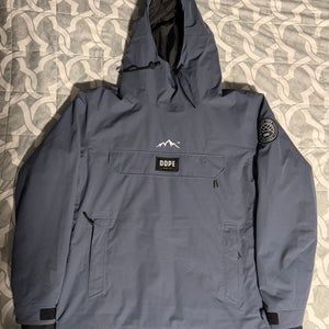 Dope Snow Blizzard Snowboard Jacket Men Metal Blue