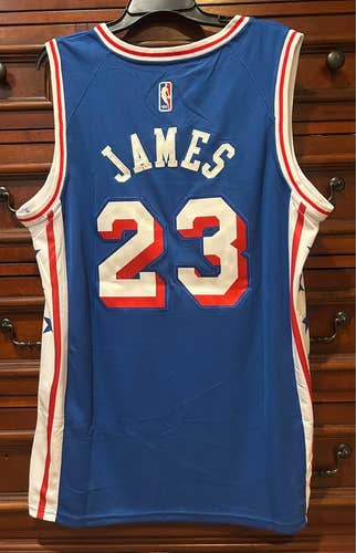 Blue Philadelphia 76ers LeBron James Basketball Jersey
