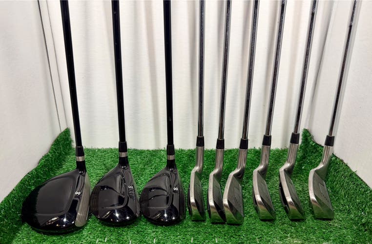 Maxfli Revolution Golf Club Set - 5-pw; 4h; 3h; 3wood - Regular Flex - 9 clubs - RH