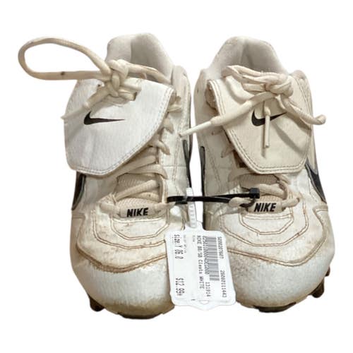 Used Nike BB/SB Cleats White Youth 06.0 11443-S000207607