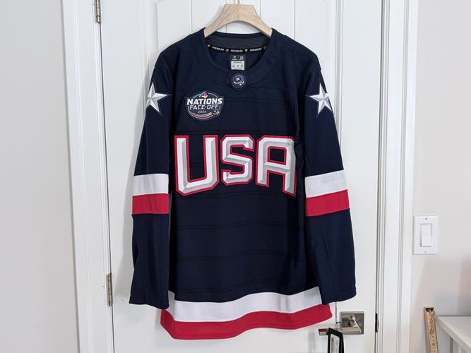 BNWT Authentic Fanatics 4 Nations Team USA Premium Jersey Size 46 NEW