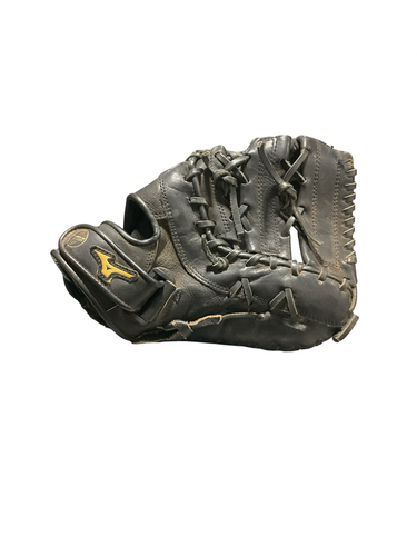 Used Mizuno POWER CLOSE 1ST BASE BB/SB Glove RH Throw Black 11" 11834-S000058751