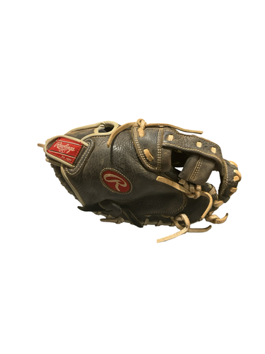 Used Rawlings STORM FAST PITCH MITT BB/SB Catchers RH Throw Black 32 1/2" 11834-S000058688
