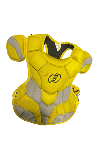 Used FORCE 3 YELLOW Catchers Chest Protector Yellow Adult 11834-S000058665