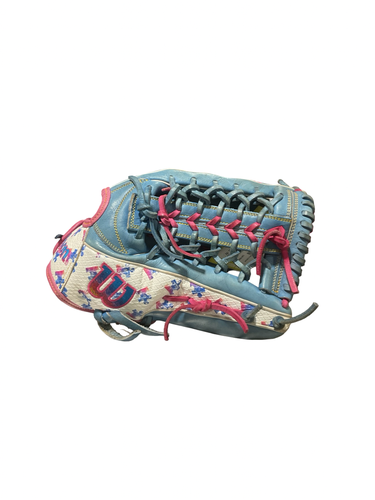 Used Wilson A2000 BB/SB Glove RH Throw Carolina Blue 12 1/2" 11834-S000058651