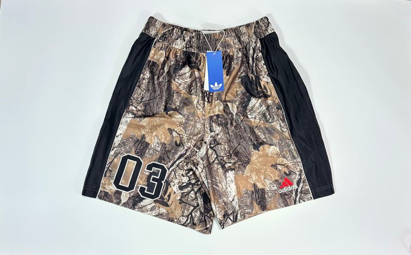Size XXL 2XL Men’s Adidas Originals OG AOP RealTree Camo Athletic Training Shorts KD6259 NEW