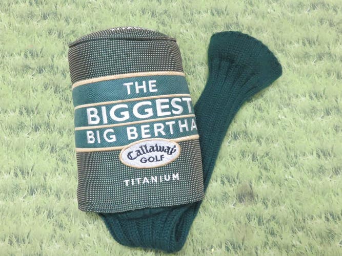 LADIES * Callaway Gems THE BIGGEST BIG BERTHA Titanium Driver Headcover Green