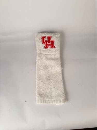 University of Houston Cougars Team Issued White Football Game QB Towel