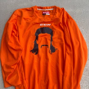 Orange Mullets Large Men's CCM Jersey (Used)