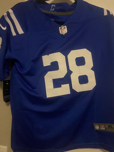 Blue XL Kids Unisex Nike Jersey (New).              Jonathon Taylor Colts