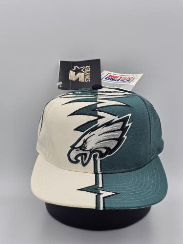 NEW Vintage Philadelphia Eagles Starter Shockwave Pro Line NFL Hat Vtg Strapback