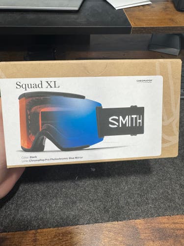 NEW Smith Squad XL Goggles – ChromaPop Photochromic Blue (Fits Med/Lg) (Retail - $193)