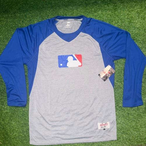 Men’s MLB Logo Baseball Long Sleeve Shirt Size Large