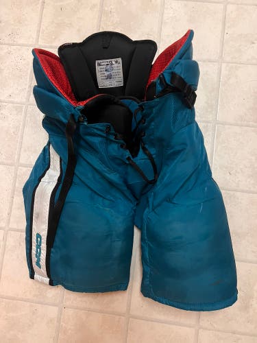 San Jose Sharks Teal Senior Medium CCM HP45X Hockey Pants Pro Stock (Game Used)