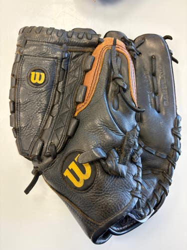 Used Wilson A500 BB/SB Glove RH Throw Brown 12" 11860-C000317713