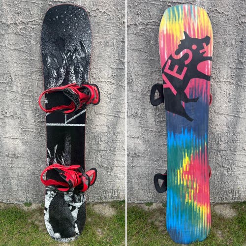 153cm Yes. Craven Standard Uninc Snowboard with Burton Custom Binding